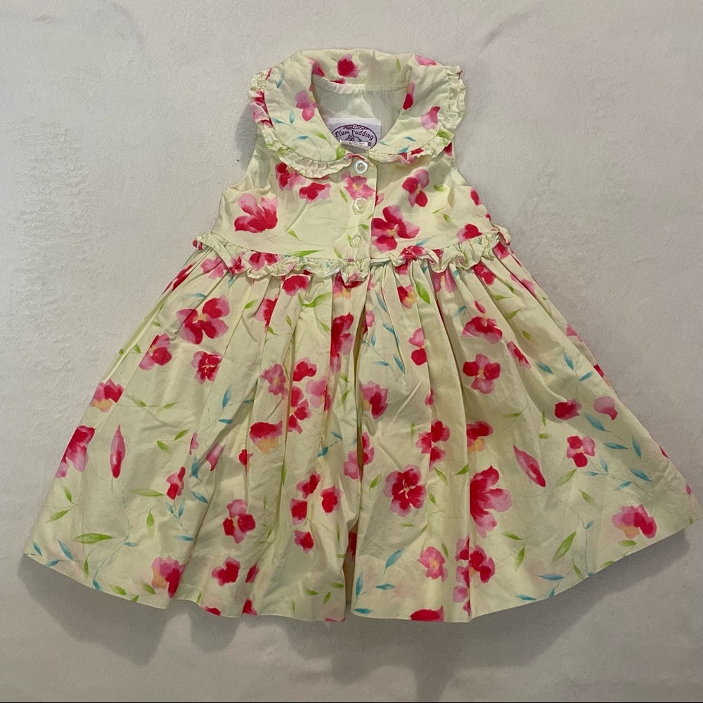 Plum Pudding Vintage yellow floral dress